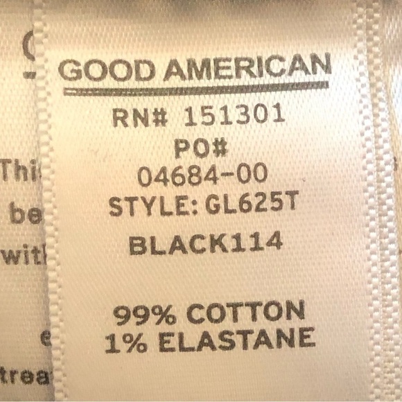 Good American Good Classic Jeans Black 114 Size 2 - Picture 11 of 12